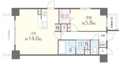 神戸市東灘区甲南町(JR東海道本線(近畿)摂津本山)のマンション賃貸物件 間取画像