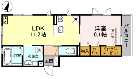 神戸市東灘区森南町(JR東海道本線(近畿)甲南山手)のアパート賃貸物件 間取画像