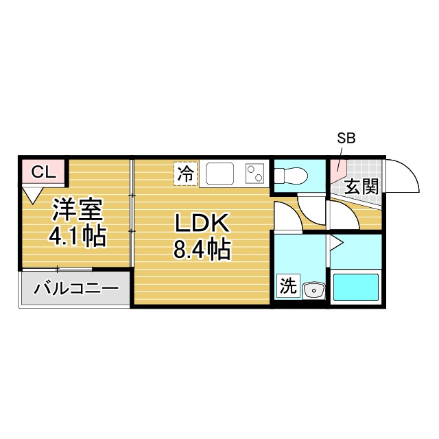 神戸市東灘区深江南町(阪神本線深江)のアパート賃貸物件 間取画像
