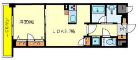 神戸市東灘区本山北町(阪急神戸線岡本)のマンション賃貸物件 間取画像