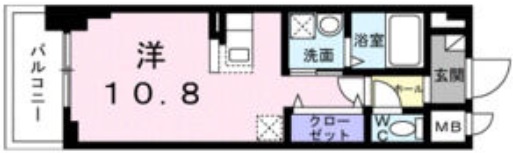 神戸市中央区御幸通(JR東海道本線(近畿)三ノ宮)のマンション賃貸物件 間取画像