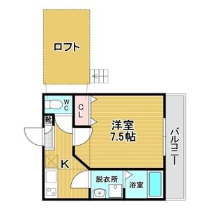 神戸市東灘区魚崎西町(六甲アイランド線魚崎)のアパート賃貸物件 間取画像
