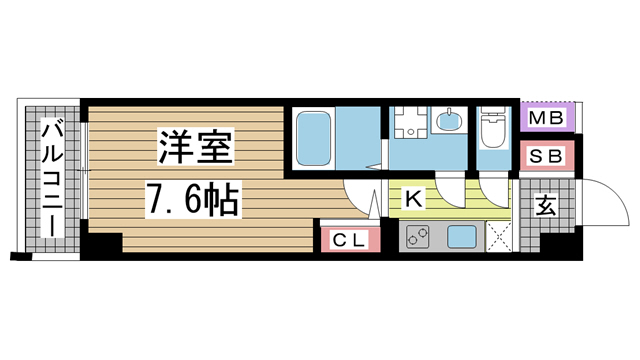 神戸市東灘区甲南町(JR東海道本線(近畿)摂津本山)のマンション賃貸物件 間取画像