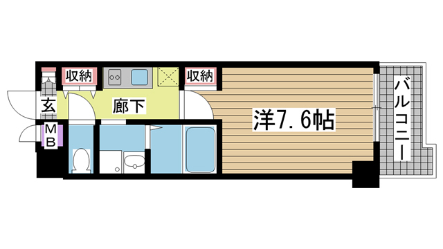 神戸市灘区岩屋北町(JR東海道本線(近畿)灘)のマンション賃貸物件 間取画像