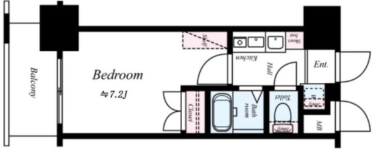 神戸市中央区布引町(JR東海道本線(近畿)三ノ宮)のマンション賃貸物件 間取画像