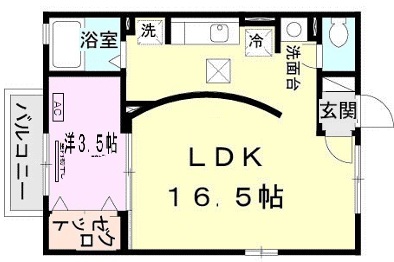 神戸市北区谷上南町(神戸電鉄有馬線谷上)のアパート賃貸物件 間取画像
