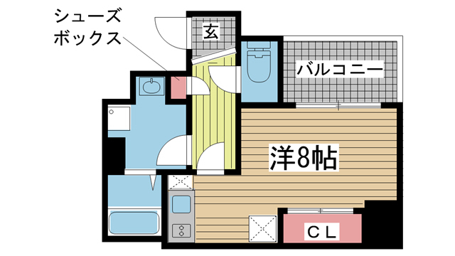 神戸市中央区元町通(JR東海道本線(近畿)元町)のマンション賃貸物件 間取画像