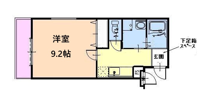 神戸市東灘区御影本町(阪神本線御影)のアパート賃貸物件 間取画像