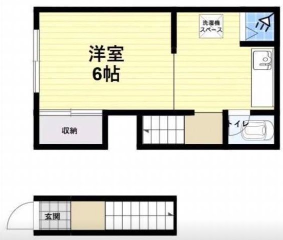 尼崎市西大物町(阪神本線大物)のアパート賃貸物件 間取画像