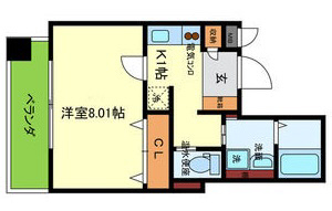神戸市長田区松野通(JR山陽本線新長田)のマンション賃貸物件 間取画像