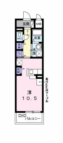 明石市天文町(JR山陽本線明石)のマンション賃貸物件 間取画像