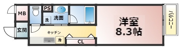 神戸市灘区天城通(阪急神戸線王子公園)のマンション賃貸物件 間取画像