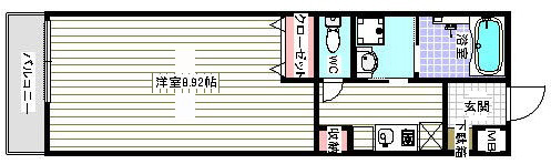 神戸市長田区大塚町(神戸市営地下鉄線長田)のアパート賃貸物件 間取画像
