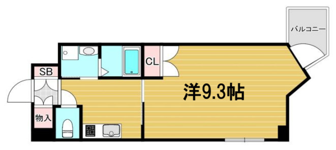 神戸市中央区生田町(JR東海道本線(近畿)三ノ宮)のマンション賃貸物件 間取画像