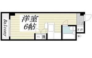 神戸市中央区筒井町(阪急神戸線春日野道)のマンション賃貸物件 間取画像