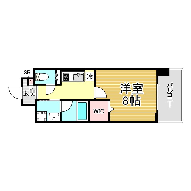 神戸市兵庫区三川口町(JR山陽本線兵庫)のマンション賃貸物件 間取画像