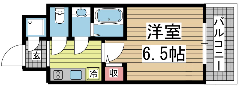 神戸市中央区相生町(JR東海道本線(近畿)神戸)のマンション賃貸物件 間取画像