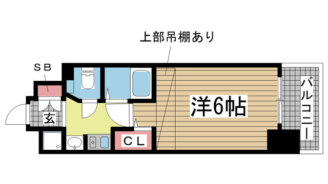 神戸市中央区加納町(JR東海道本線(近畿)三ノ宮)のマンション賃貸物件 間取画像