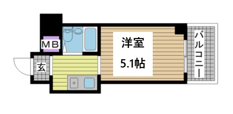 神戸市中央区元町通(神戸高速線西元町)のマンション賃貸物件 間取画像
