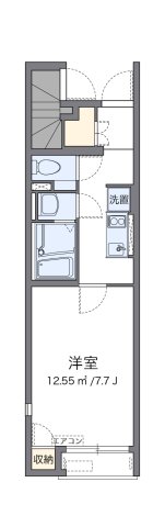 神戸市北区有野中町(神戸電鉄三田線田尾寺)のアパート賃貸物件 間取画像