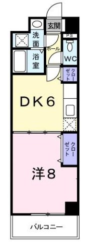 明石市魚住町金ケ崎(JR山陽本線大久保)のマンション賃貸物件 間取画像