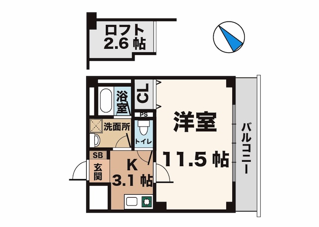 神戸市西区前開南町(神戸市営地下鉄線伊川谷)のマンション賃貸物件 間取画像