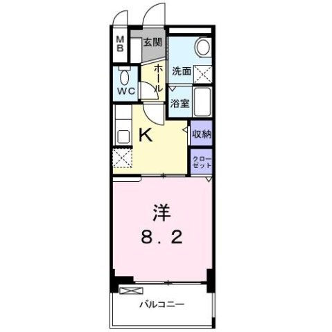 尼崎市道意町(阪神本線尼崎センタープール前)のマンション賃貸物件 間取画像