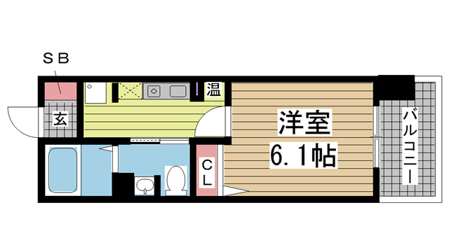 神戸市中央区加納町(JR東海道本線(近畿)三ノ宮)のマンション賃貸物件 間取画像