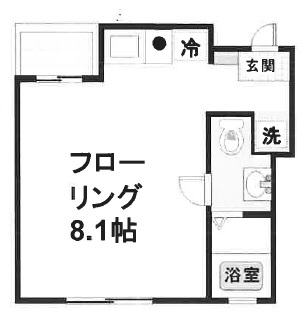 神戸市灘区烏帽子町(JR東海道本線(近畿)六甲道)のマンション賃貸物件 間取画像