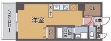 神戸市兵庫区駅南通(JR山陽本線兵庫)のマンション賃貸物件 間取画像