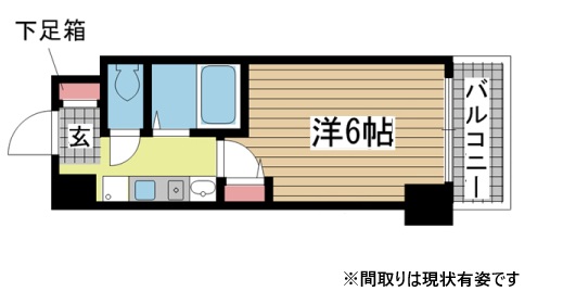 神戸市中央区古湊通(JR東海道本線(近畿)神戸)のマンション賃貸物件 間取画像