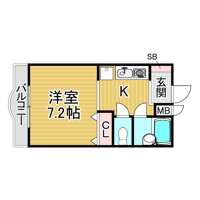 神戸市灘区篠原本町(阪急神戸線六甲)のアパート賃貸物件 間取画像