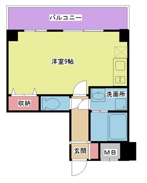神戸市中央区八幡通(JR東海道本線(近畿)三ノ宮)のマンション賃貸物件 間取画像