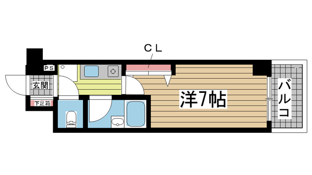 神戸市中央区磯辺通(JR東海道本線(近畿)三ノ宮)のマンション賃貸物件 間取画像
