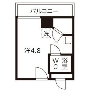 神戸市中央区北長狭通(JR東海道本線(近畿)元町)のマンション賃貸物件 間取画像