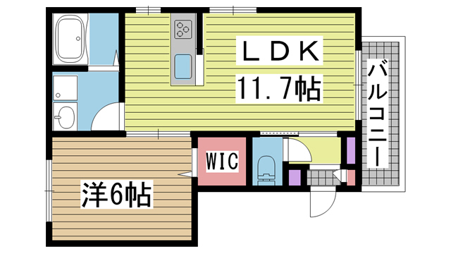 神戸市東灘区御影(阪急神戸線御影)のマンション賃貸物件 間取画像
