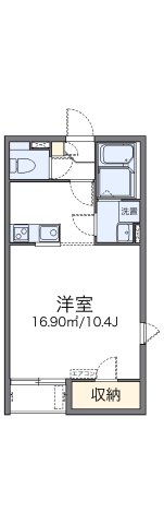 西宮市上甲子園(阪神本線久寿川)のアパート賃貸物件 間取画像