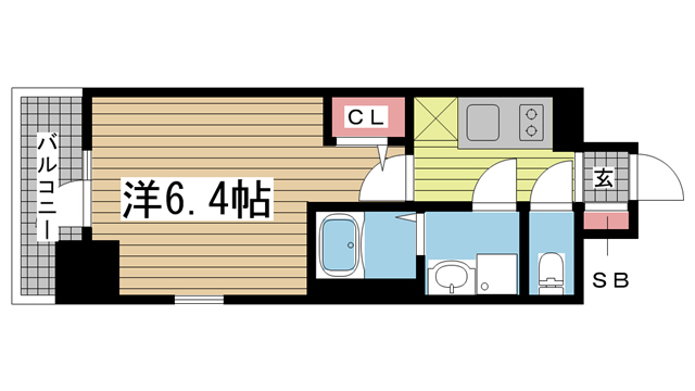 神戸市兵庫区駅前通(JR山陽本線兵庫)のマンション賃貸物件 間取画像