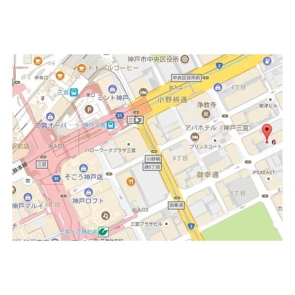 神戸市中央区御幸通(阪神本線神戸三宮)のマンション賃貸物件 間取画像