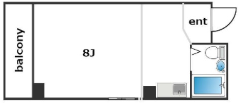 神戸市中央区橘通(JR東海道本線(近畿)神戸)のマンション賃貸物件 間取画像