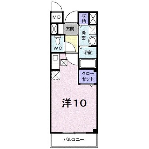 西宮市山口町名来(神戸電鉄三田線岡場)のアパート賃貸物件 間取画像