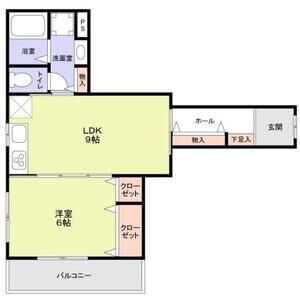 神戸市須磨区明神町(山陽電鉄線板宿)のアパート賃貸物件 間取画像