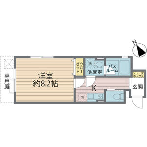 神戸市須磨区関守町(山陽電鉄線山陽須磨)のアパート賃貸物件 間取画像