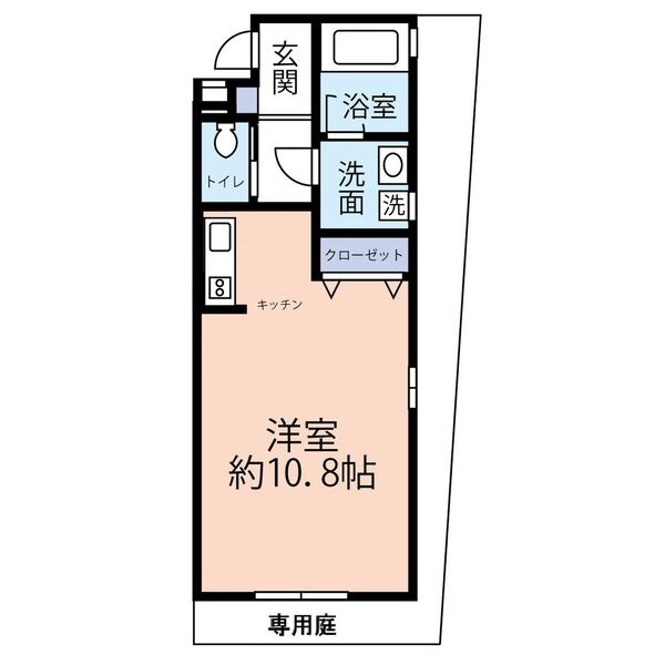 神戸市須磨区須磨寺町(山陽電鉄線須磨寺)のアパート賃貸物件 間取画像