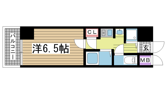 神戸市中央区加納町(JR東海道本線(近畿)三ノ宮)のマンション賃貸物件 間取画像