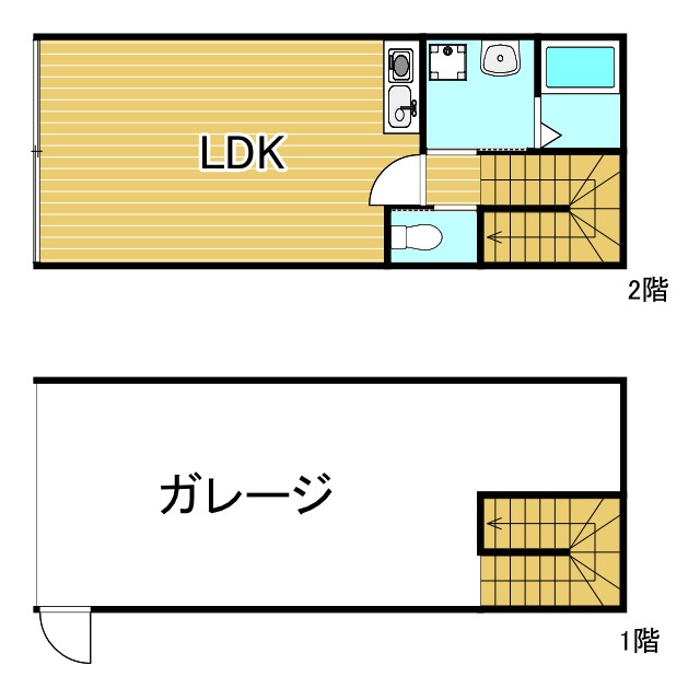 神戸市東灘区魚崎中町(阪神本線魚崎)のアパート賃貸物件 間取画像