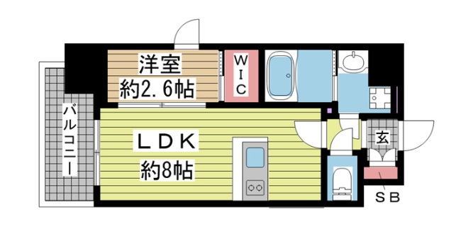 神戸市灘区倉石通(JR東海道本線(近畿)摩耶)のマンション賃貸物件 間取画像