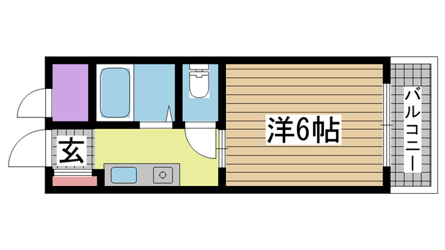 神戸市灘区日尾町(JR東海道本線(近畿)六甲道)のマンション賃貸物件 間取画像