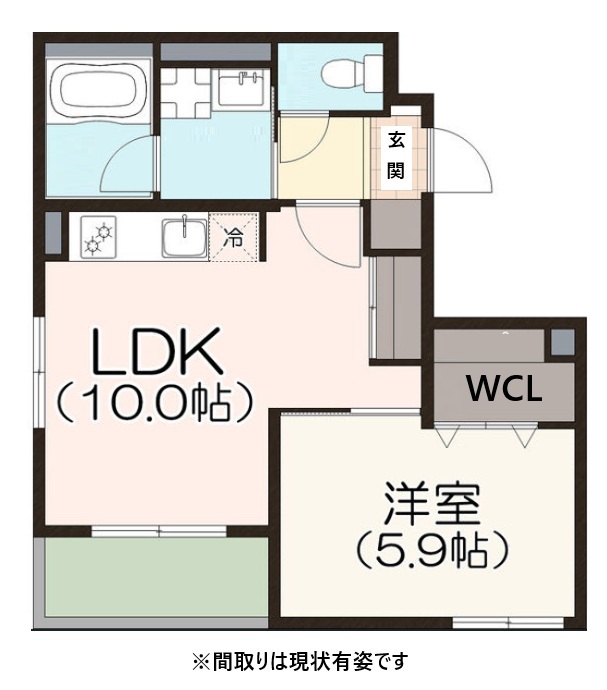 神戸市灘区大内通(JR東海道本線(近畿)摩耶)のマンション賃貸物件 間取画像