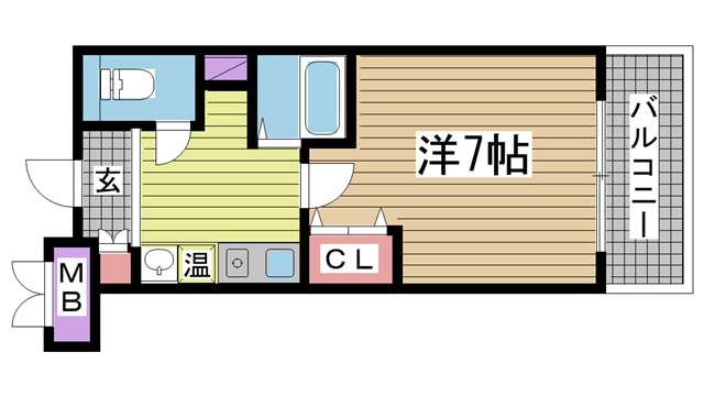 神戸市東灘区甲南町(JR東海道本線(近畿)摂津本山)のマンション賃貸物件 間取画像
